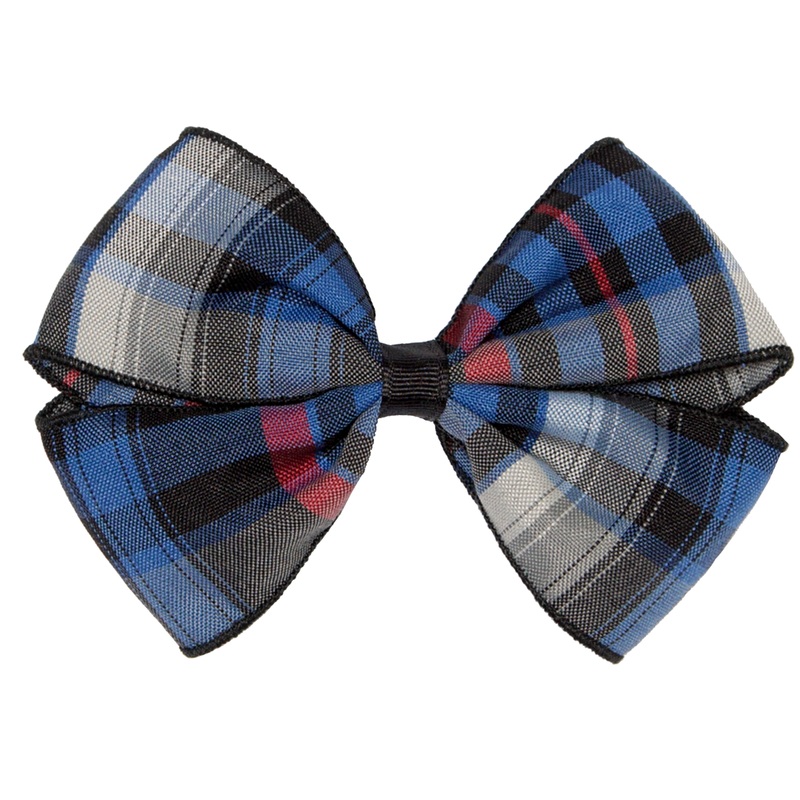 Clip Hair Bow|725 – Windsor Plaid