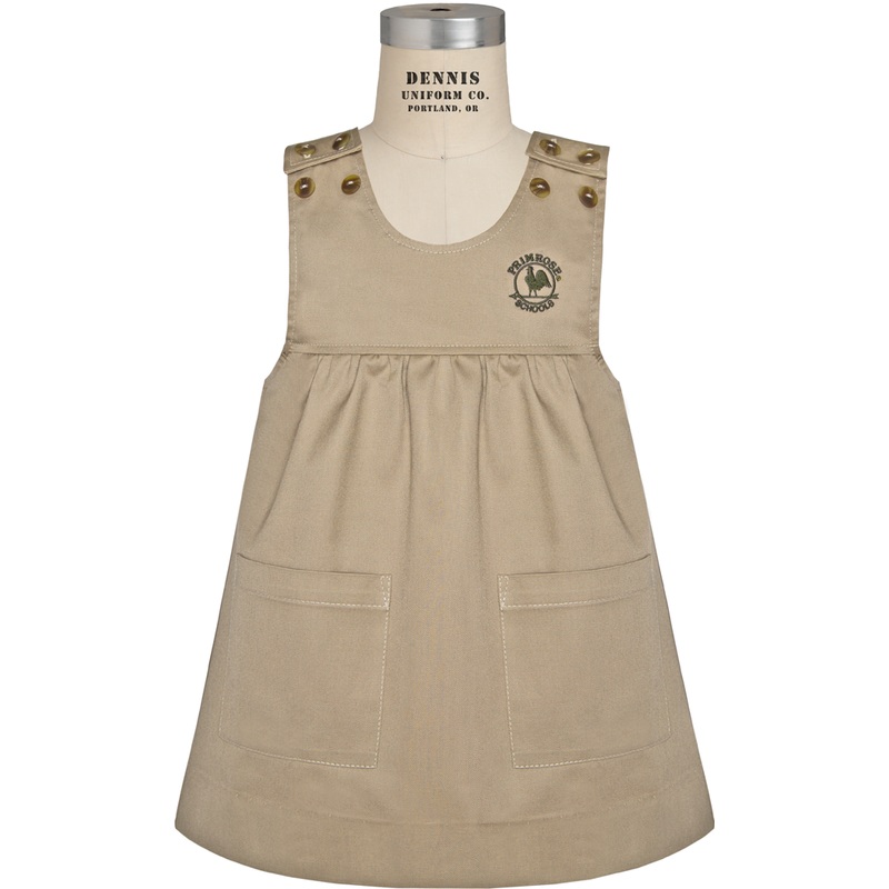 Gathered Skirt Jumper|049 – Khaki|Toddler – G2 Girls  Size 2|Youth – G3 Girls  Size 3|Youth – G4 Girls  Size 4|Youth – G5 Girls  Size 5|Youth – G6 Girls  Size 6|Youth – G7 Girls  Size 7|Youth – G8 Girls  Size 8|SPR