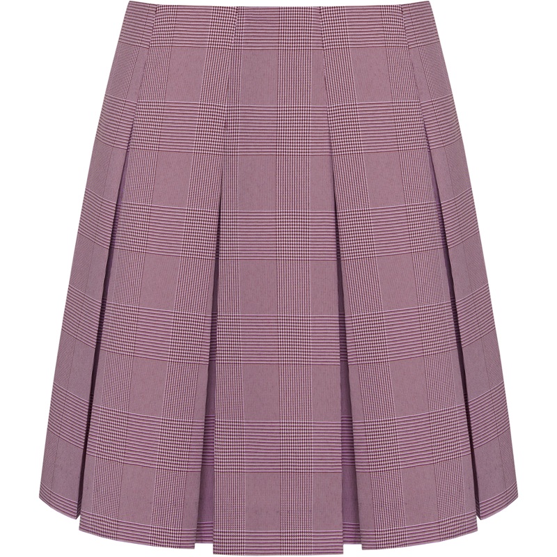 High Waist Box Pleat Skirt|450 – Maroon and White Shadow Plaid|Youth – G10 Girls  Size 10|Youth – G12 Girls  Size 12|Youth – G14 Girls  Size 14|Youth – G16 Girls  Size 16|Juniors – J1 Junior|Juniors – J3 Junior|Juniors – J5 Junior|Juniors – J7 Junior|Juni