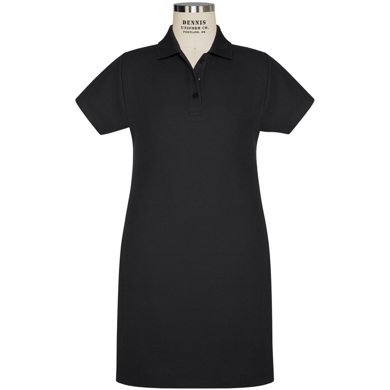 Short Sleeve Pique A-Line Polo Dress