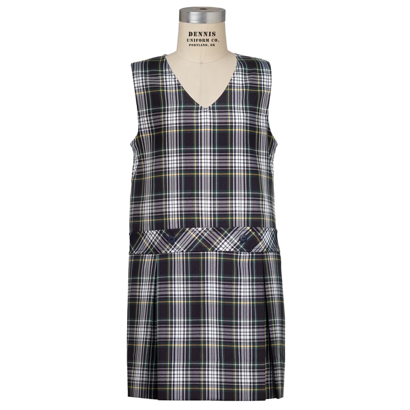 V-Neck Drop Waist Jumper|215 – Campbell Plaid|Toddler – G2 Girls  Size 2|Youth – G3 Girls  Size 3|Youth – G4 Girls  Size 4|Youth – G5 Girls  Size 5|Youth – G6 Girls  Size 6|Youth – G7 Girls  Size 7|Youth – G8 Girls  Size 8|Youth – G10 Girls  Size 10|Youth