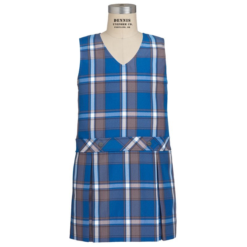 V-Neck Drop Waist Jumper|300 – Grant Plaid|Youth – G3 Girls  Size 3|Youth – G4 Girls  Size 4|Youth – G5 Girls  Size 5|Youth – G6 Girls  Size 6|Youth – G7 Girls  Size 7|Youth – G8 Girls  Size 8|Youth – G10 Girls  Size 10|Youth – G12 Girls  Size 12|Youth –