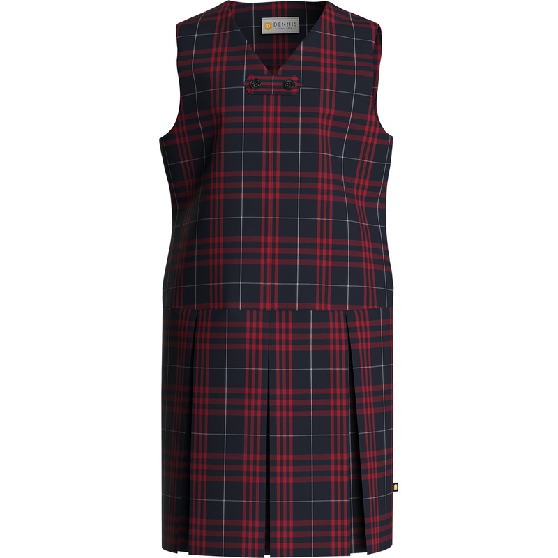 Zip-Front Jumper|310 – Hamilton Plaid|Youth – G3 Girls  Size 3|Youth – G4 Girls  Size 4|Youth – G5 Girls  Size 5|Youth – G6 Girls  Size 6|Youth – G7 Girls  Size 7|F3H