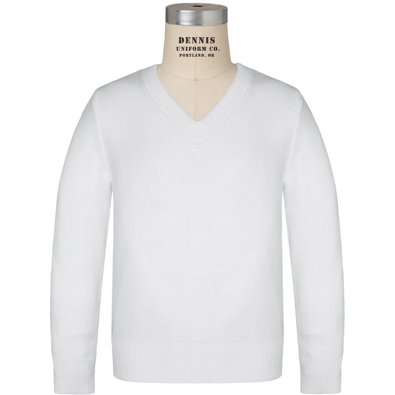 V-Neck Pullover Sweater|119 – White|Toddler – Y2XS Toddler 3-4 – Youth 2XS|Youth – YXS Youth Size 5-6|Youth – YS Youth Size 7-8|Youth – YM Youth Size 10|Youth – YL Youth Size 12|Youth – YXL Youth Size 14-16|Adult Unisex – AS Adult|Adult Unisex – AM Adult|
